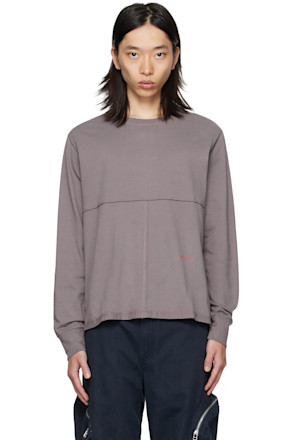 Purple Lapped Long Sleeve T-shirt