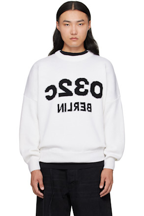 White "Selfie" Sweater