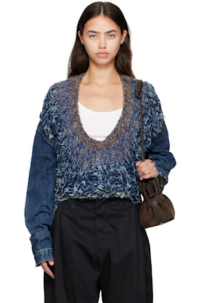 Navy Nº65 Jeanscirclejacket Denim Jacket