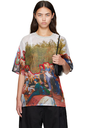 Multicolor Embellished Holidaychorus T-shirt