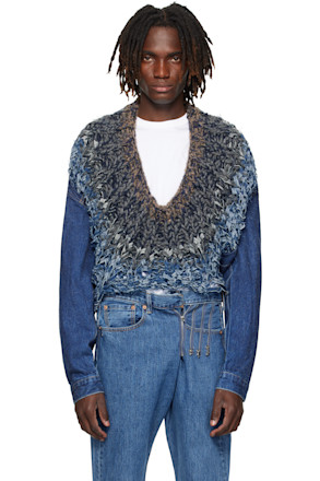 Navy Nº65 Jeanscirclejacket Denim Jacket