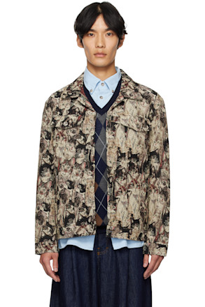 Multicolor N°08 Cat-Shirt Gobelin Jacket
