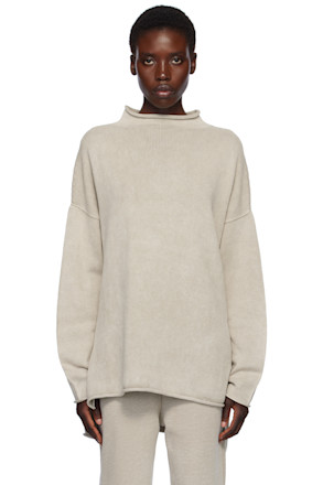 Beige Fade Rollneck Sweater