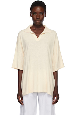 Beige Oversize Polo