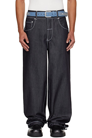 SSENSE Exclusive Navy Duo Jeans