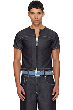 SSENSE Exclusive Navy Toni Denim T-shirt