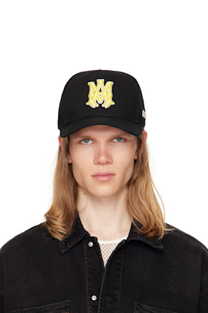 Black MA Outline Canvas Cap