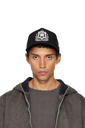 Black MA Crest Trucker Cap