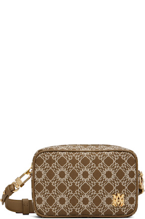 Brown & White MA Quad Camera Bag