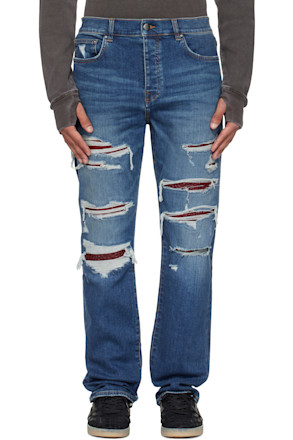 Blue Croc Slim Thrasher Jeans