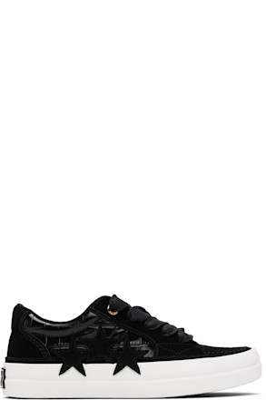 Black Croc Debossed Sunset Skate Sneakers