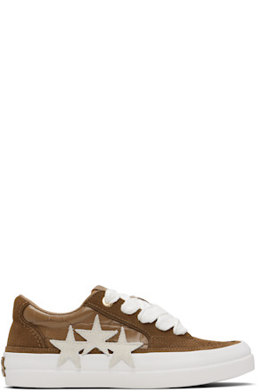 Brown Croc Debossed Sunset Skate Sneakers