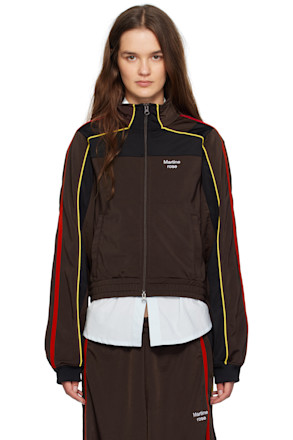 Brown Shrunken Track Jacket