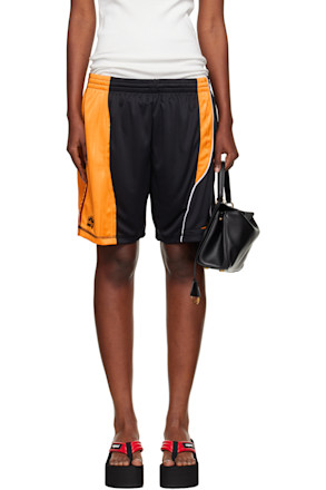 Black & Yellow Collage Football Shorts