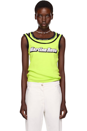 SSENSE Exclusive Green Folded Vest Tank Top