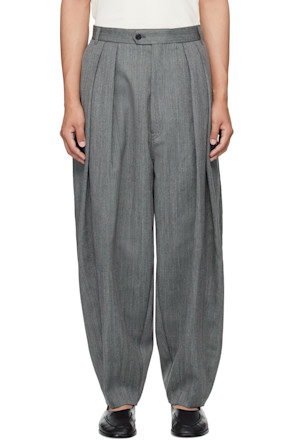 Gray Wool Trousers