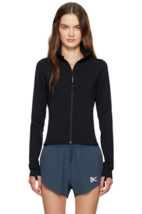 Black Studio Full Zip Midlayer Jacket