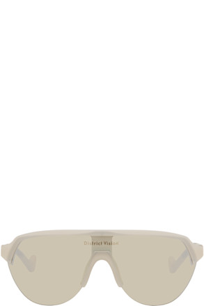 Beige Nagata Speed Blade Sunglasses