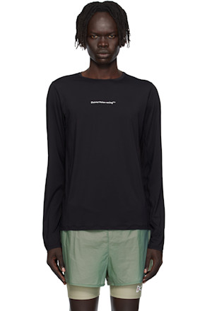 Black Ultralight Aloe Long Sleeve T-shirt