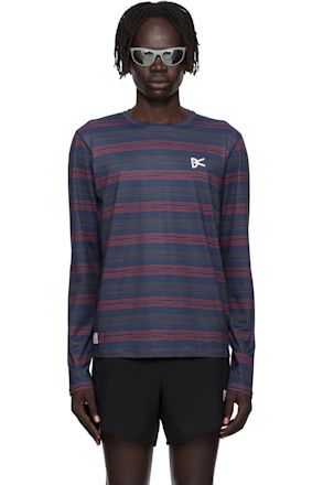 Navy Lightweight Long Sleeve Graphic T-shirt