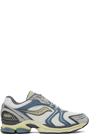 White & Blue Progrid Triumph 4 Sneakers