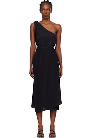 Black View Midi Dress