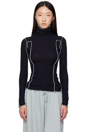 Navy Omato Turtleneck