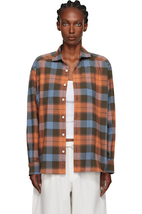 Orange & Blue Claude Shirt