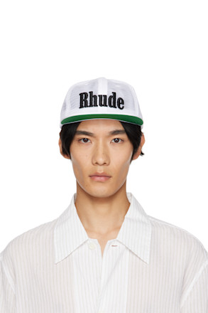 White Logo Mesh Cap