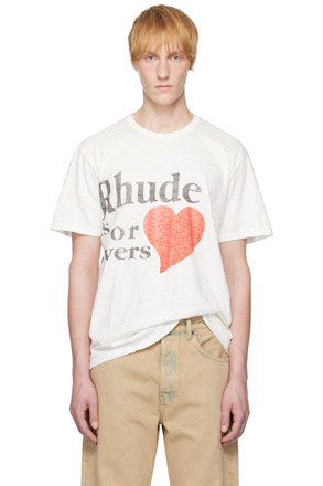 White Slub 'Lovers' T-shirt