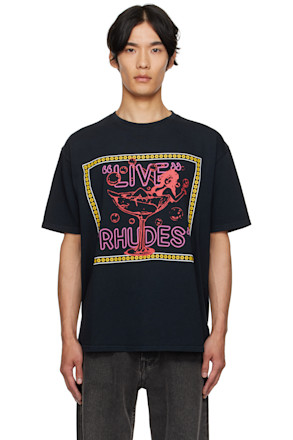 Black 'Live Rhudes' T-shirt