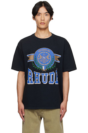 Black 'Cotswold' Crest T-shirt