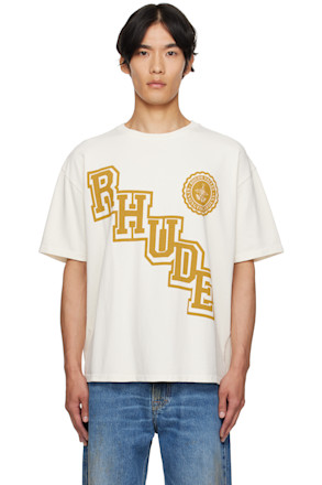 Off-White 'Rhude' Collegiate Crest T-shirt