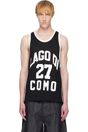 Black Como 1907 Edition Basketball Jersey Tank Top