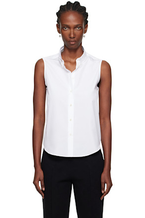 White Casta Sleeveless Shirt