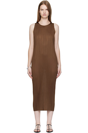 Brown New Colorful Basics 4 Maxi Dress