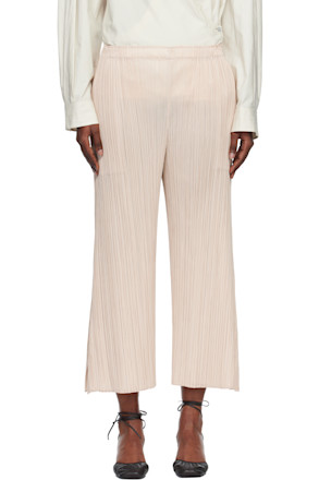 Beige Monthly Color July Trousers