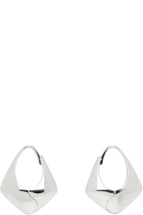 Large Pyramid Hoop Earrings