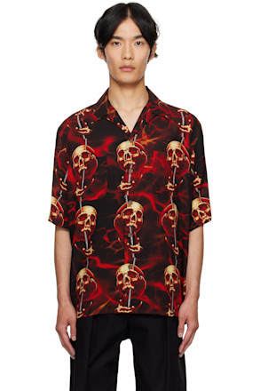 Black & Red 56 Tattoo Studio Edition Skull Shirt