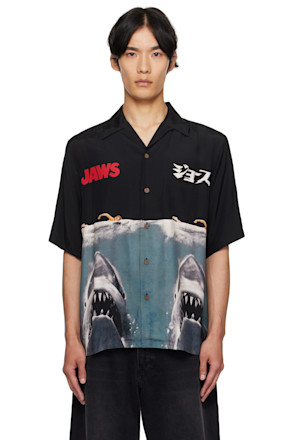 Black 'Jaws' S/S Shirt