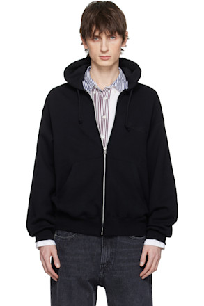 Black 'Fight Club' Middle Weight Full Zip Hoodie
