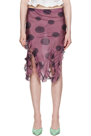 Pink & Black Jellyfish Miniskirt