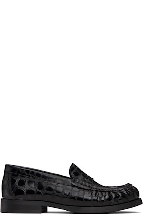 Black Ogee Loafers