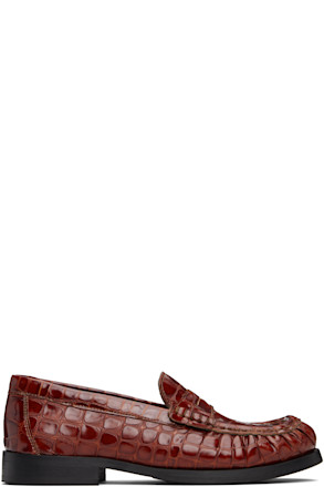Brown Ogee Loafers