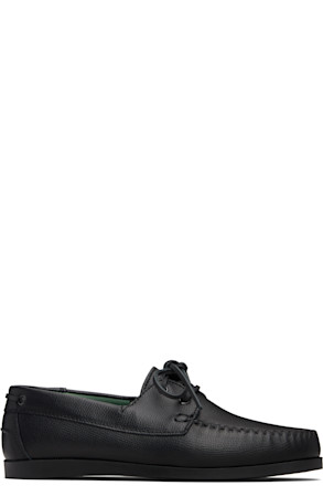 Black Boatman Boat Shoes