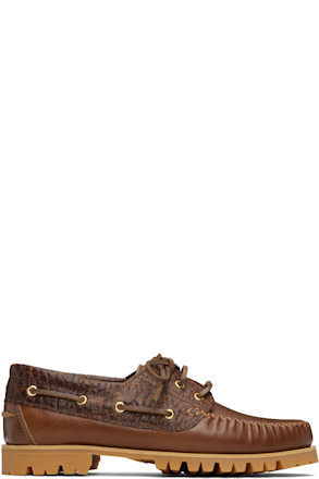 Brown Aztec Boat Shoes
