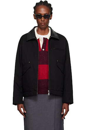 Black Vintage Padded Work Jacket