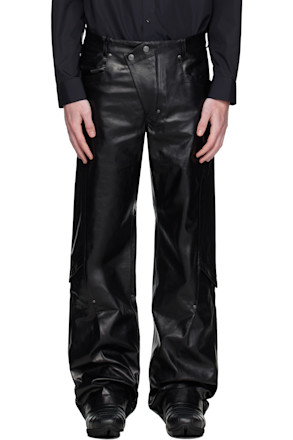 Black Kraner Leather Pants