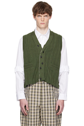 Green Fitz Knit Vest