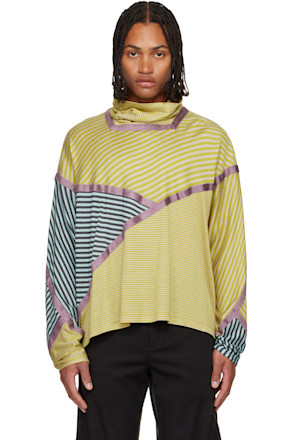 Yellow & Gray Raday Short Jersey Top
